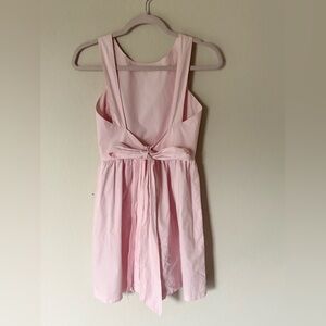Zara Trafaluc Soft Pink Bow Tie Mini Dress